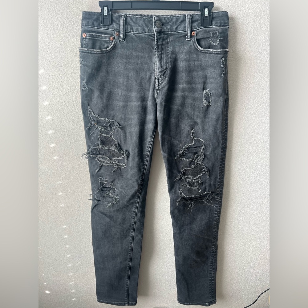 American Eagle Distressed Gray Men's Jeans